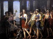 Joseph Paelinck The Fair Anthia Leading her Companions to the Temple of Diana in Ephesus oil painting